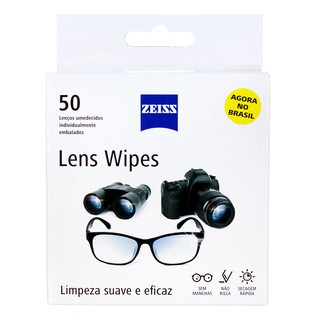 Lens Wipes Zeiss Com 50 Lenços Umedecidos