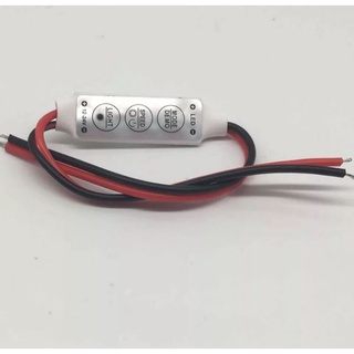 Mini controlador (dimmer) de intensidade de luz led cor única, 12v, 3 teclas (3)