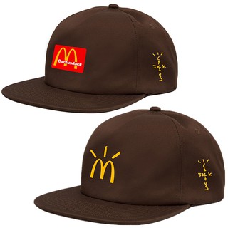 Cactus Jack Embroidery Snapback Travis Scott Baseball Cap McDonald's Unisex Hip-Hop Dad Hat