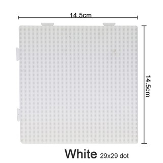 Yantejouet 5mm Contas De Hama Pegboard Branco Verde 29x29 Dot Perler Beads Placa Modelo Transparente Quadrado Ferramenta Diy Figura Placa De Material Jigsaw (2)