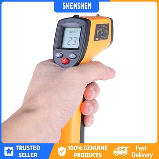 【shenshen】Gm320 Termômetro Infravermelho Ir Digital Lcd Laser Industrial Com Superfície De Medição Medidor De Temperatura
