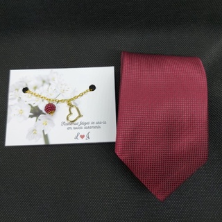 kit Gravata para padrinho com pulseira para madrinha marsala para casamento