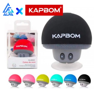 Mini caixa de som bluetooth portátil pequeno cogumelo fofo Original KAPBOM KA-8533