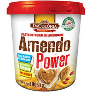 Pasta De Amendoim 1kg Integral Tradicional Amendo Power Dacolônia Da Colonia - 1 Un (1)