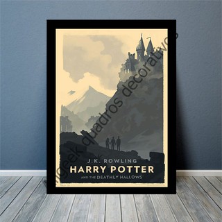 Quadro Decorativo C/ Moldura Harry Potter e as Relíquias Da Morte Filme