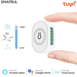 SMATRUL Tuya Smart Wifi Ventilador de teto Speed ​​Switch Ue 220V Mini Módulo de controle remoto elétrico para Alexa Google Home