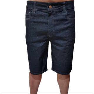 Bermuda Jeans Masculina plus size Com Elastano