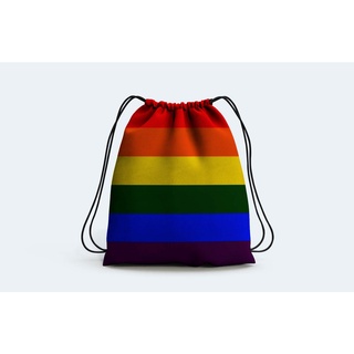 Mochila Saco Personalizada Academia Linha LGBT Bandeira
