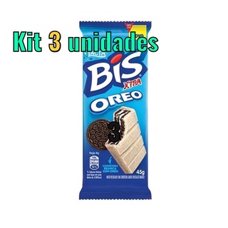 Kit 3 unidades Chocolate Bis Xtra Oreo 45g - Lacta