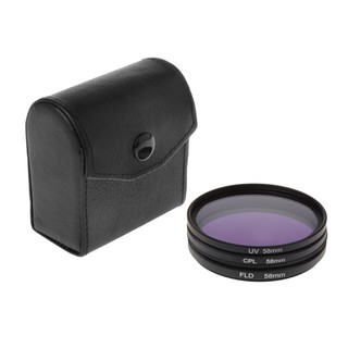 Conjunto Filtro De Lente Cpl Uv 58mm Com Bolsa Para Câmera Nikon Canon Sony Pentax (6)