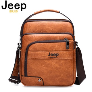 Jeep buluo bolsa transversal, masculina de couro, feita em couro, de alta qualidade-5506