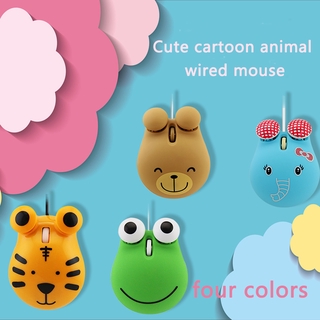 Mini Mouse Óptico Usb 1600dpi Formato De Animal Para Presente Infantil