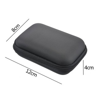 Mini Portátil Cartão SD Fone De Ouvido Saco De Armazenamento/Cabos USB Recipiente De Viagem Zipper Hard Bag/Cabo De Proteção Caso (4)