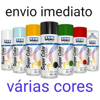 Tinta spray tek bond 350ml uso geral diversas cores