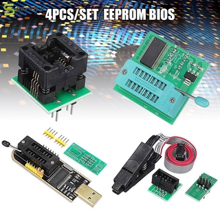 Eeprom Bios Usb Programmer Ch341A + Clipe Soic8 + Adaptador 1.8 V + Kit Adaptador Soic8