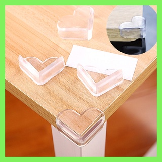 Furniture Table Corner Protector Desk Corner Pad Baby Table Safety Soft Bumper Bar Heart-shaped Protective Cover Safety Products【bluesky1990】