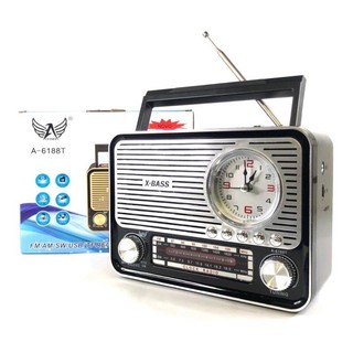 Radio Retro Vintage A-6188t Altomex Bluetooth Fmam Usb Sd (1)