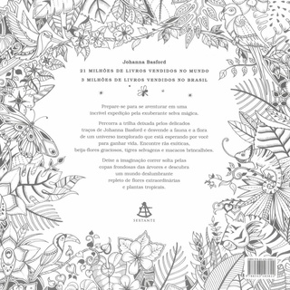Livro Selva Mágica - Livro de Colorir e Caça ao Tesouro Antiestresse - Sextante (3)