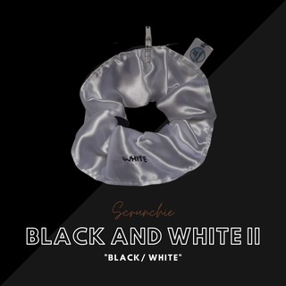 Scrunchie Cetim Black and White II - Niall Horan - 2 cores