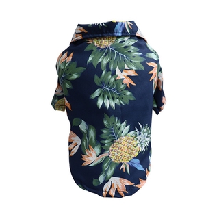 TEAK Coco Camisas Do Animal De Estimação Praia Cão Havaiano Pequeno Médio E Grande Cães Árvore Imprimir Respirável Pet Roupas De Verão/Multicolor (7)