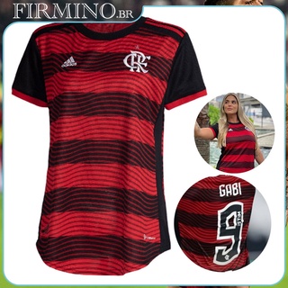Nova 2022/23 Feminina Camisa do Flamengo Feminino de Futebol MG I Camiseta Personalizada Nome e Número