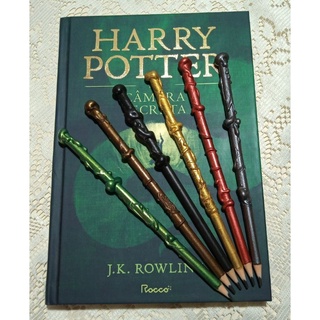 6 lápis varinha Harry Potter/ produto exatamente como foto do anúncio/lembrancinha para festa/decoração Harry Potter. (2)