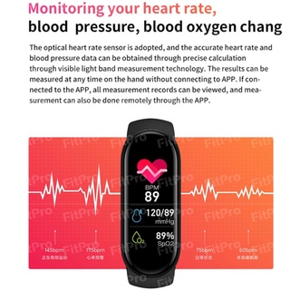 M6 Rel Gio Pulseira Smart Fitness À Prova D'água Com Monitor De Pressão Sanguínea , Rastreador De Frequência Cardíaca (8)