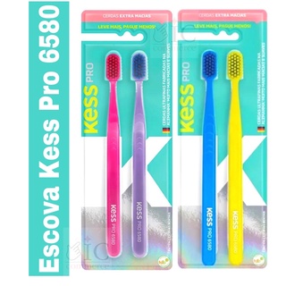 KIT 2 Escova Dental Kess Pro Extra Macia (1)