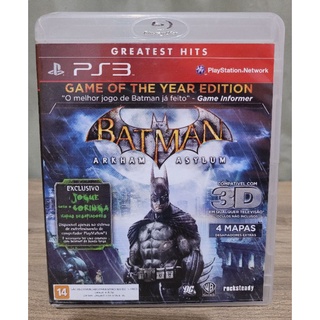 Batman Arkhan Asylum, jogo original para ps3 mídia física sem riscos e com encarte