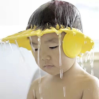 Touca De Banho Para Bebê Ajustável Com Proteger Os Ouvidos / Touca Para Shampoo Infantil Portátil / Banho / Crianças Bebê Proteger