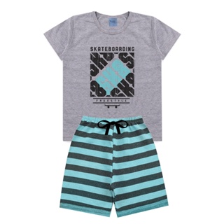Conjunto Infantil Menino Masculino Bermuda e Camiseta L30 (6)