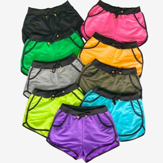 Short Feminino em Moletinho com Bolso Soltinho - shortinho shorts femininos elástico cadarço confortável (1)