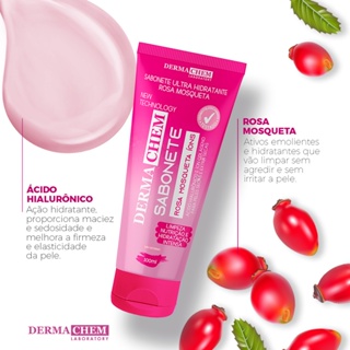Kit Skin Care Limpeza Pele Pele Seca Rosa Mosqueta 6 Itens c/ Faixa e Esponja (4)