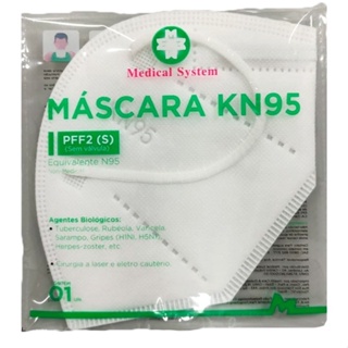Mascaras Medical System PFF2 c/ Registro ANVISA - Com elásticos nas orelhas kn95 n95 (4)