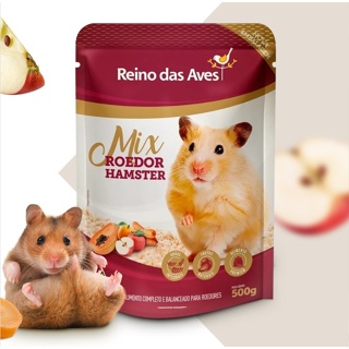 3un Racao Hamster Gold Mix 500g - Reino Das Aves (4)