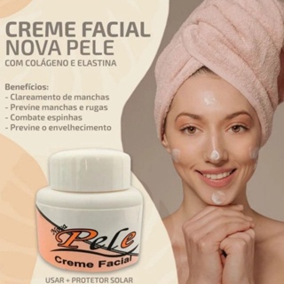 Kit 02 Creme Nova Pele Facial Clareador Melasma 25g (2)