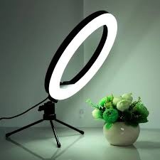 Iluminador Ring Light 6 Polegadas (10cm) com Tripe e Suporte para Celular - Ideal para Digital Influencer, Video Conferencia (7)