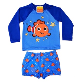 Conjunto Bebe menino proteção UV 50+ camiseta e sunga de 3 meses a 24 meses Tubarão Praia Piscina Natação (4)
