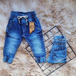 Calça bebe jeans menino com elastano 0 a 12 meses (8)