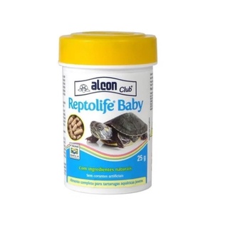 Kit com 3 Alcon ReptoLife Baby 25g Para Tartaruga Filhote Bebe