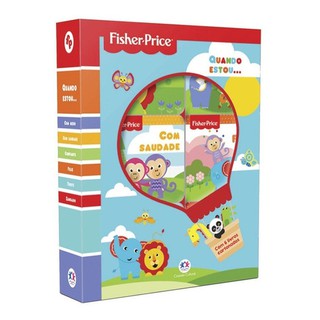 Box De Livros Fisher Price C/ 6 Mini Livros Infantil Novo