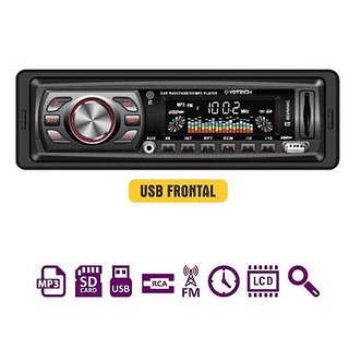 Radio para Carro Som Automotivo Mp3 Player FM Com Usb + Sd Som Carro