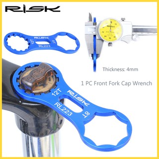 RISK (Em Estoque) Bicicleta shock absorber Garfo Dianteiro Tampa Do Ombro Chave De Bicicletas Para SR Suntour XCR/XCT/XCM/RST Acessórios Da Ferramentas De Reparo Leve