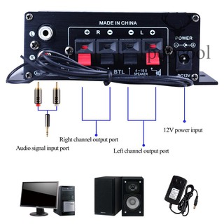 Mini Amplificador De Potência De Áudio Ak370 Portátil Amplificador De Som Amp Para Carro E Casa (3)