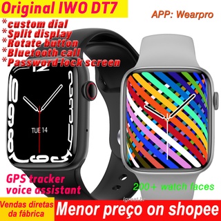 Original iwo DT7 Smart Watch relógio inteligente Men Smartwatch