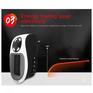 Aquecedor de parede remoto 500 W | Aquecedor elétrico portátil | Aquecedores de ambiente, mini-fogão, aquecedor de radiador doméstico BIGSTAR1 (5)