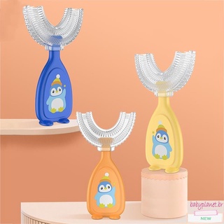 Escova De Dentes Infantil De Silicone Em Formato De U Para Pessoas Preguiçosas Com Escova De Dentes