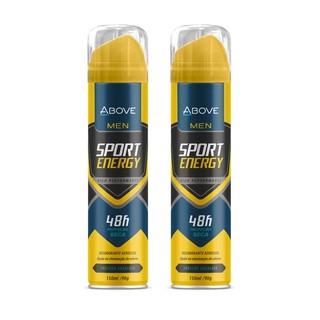 Kit com 2 Desodorante Above men Sport Energy 150ml