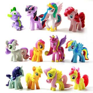 Star 12 Pçs / Conjunto Figura De Ação Mágica My Little Pony Friendship / Brinquedos Infantis