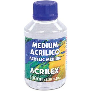 Medium Acrílico 100ml Acrilex - Retardador do Tempo de Secagem das tintas Acrylic Colors